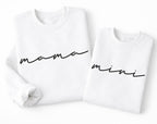 Papa Mama Mini Matching Sweatshirts Set, Family Matching Outfits, Mom Dad Baby Sweatshirt Gift