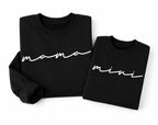 Papa Mama Mini Matching Sweatshirts Set, Family Matching Outfits, Mom Dad Baby Sweatshirt Gift