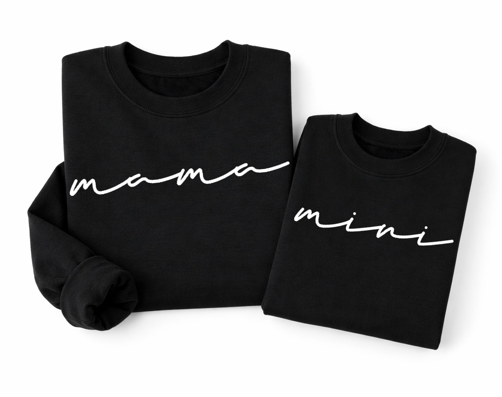 Papa Mama Mini Matching Sweatshirts Set, Family Matching Outfits, Mom Dad Baby Sweatshirt Gift