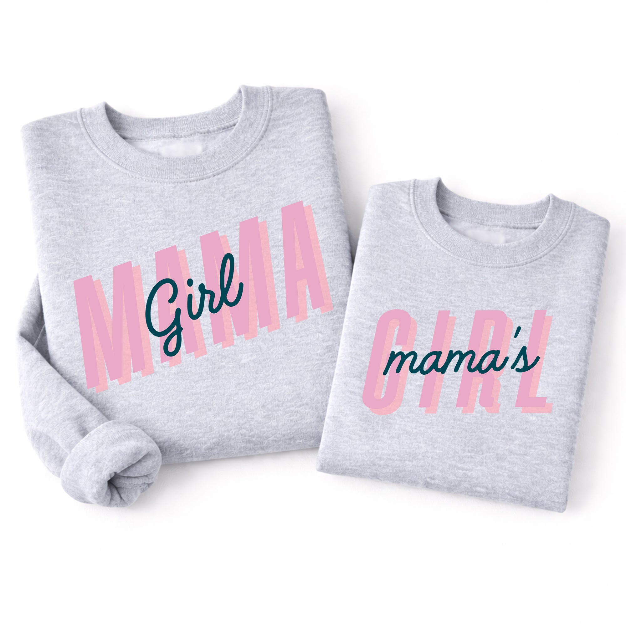 girl mama matching sweatshirts