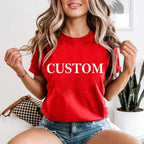 Personalized Custom Text T-Shirt or Baby Bodysuit – Choose Font & Color, Custom Name or Word Shirt