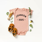 Custom Name & Year Dad Baby Matching Shirts