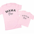Papa Mama Baby Boss Matching Shirts