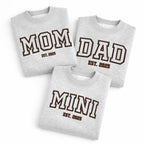 Mom Dad Mini Embroidered Shirts – Matching Family Set