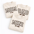 Mom Dad Mini Embroidered Shirts – Matching Family Set