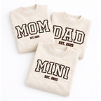 Mom Dad Mini Embroidered Shirts – Matching Family Set