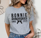 Bonnie & Clyde Matching Couple Shirts: Retro Gangster Tees