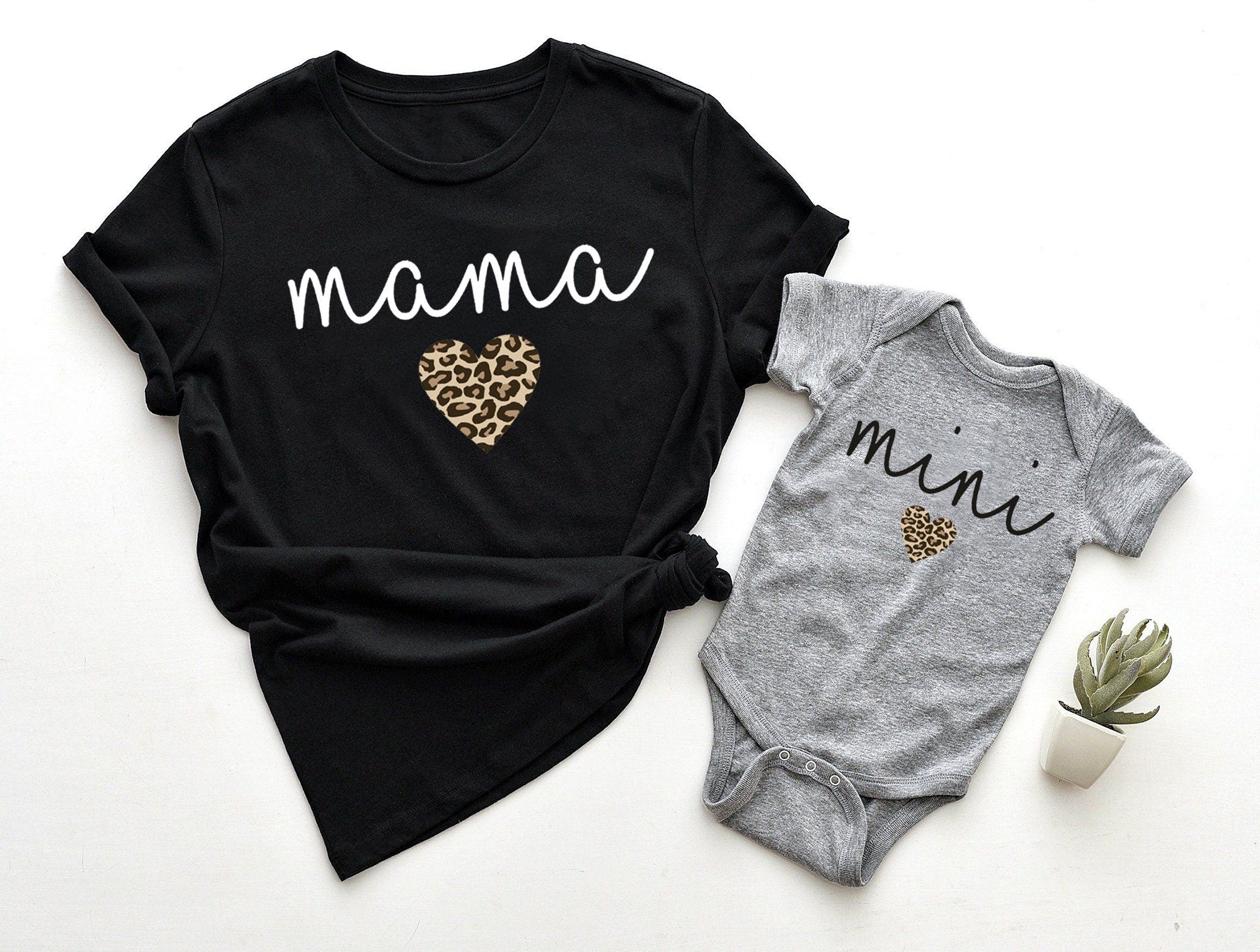 Mama Mini Matching Set, Baby Shower Gift, Mama T shirt, Mini Bodysuit, Mini Toddler, Mini Youth, New Mom Gift Idea, Baby and Mama, Newborn