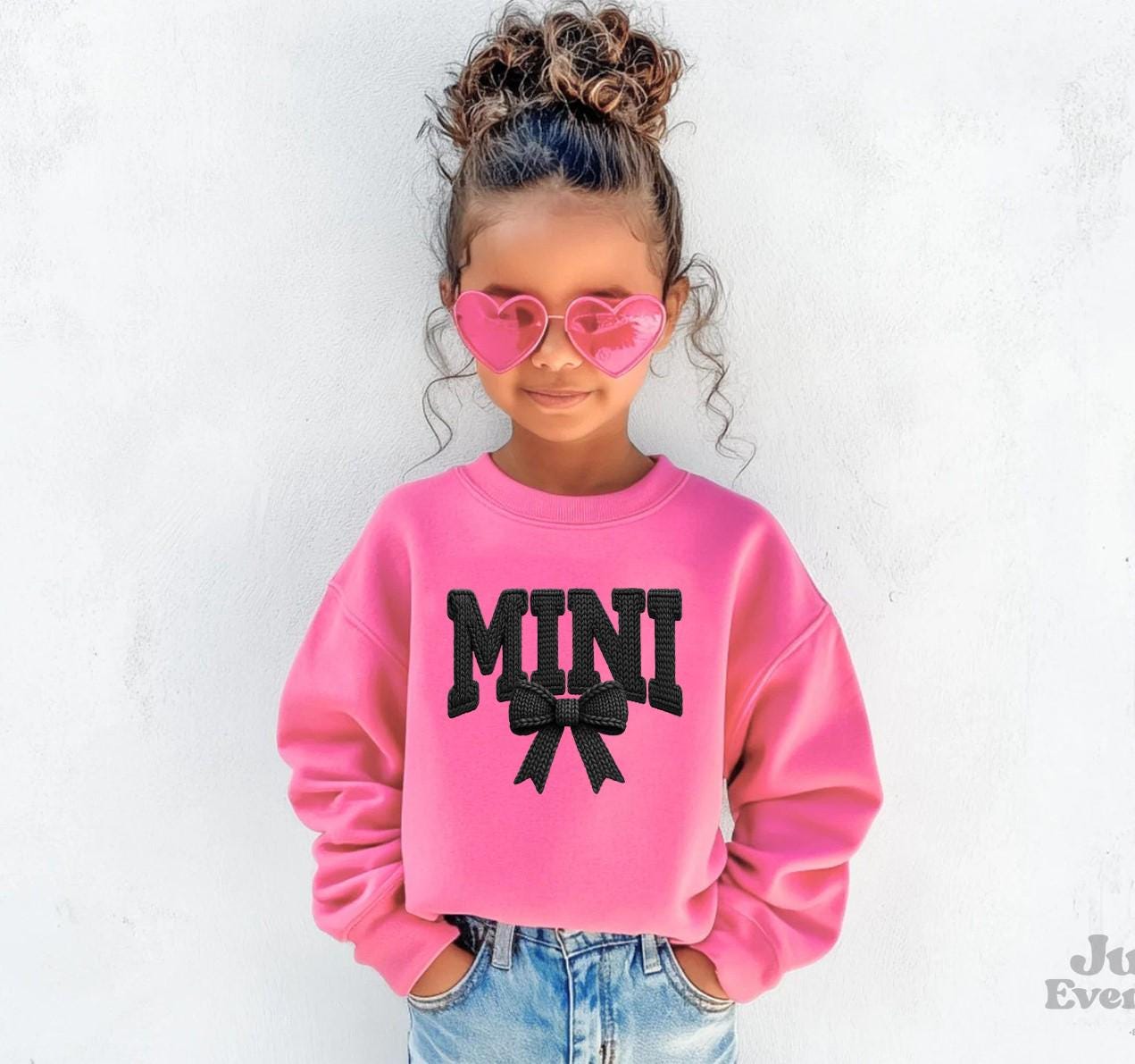 Mama And Mini Coquette Bow Sweatshirts, Mama and Mini Sweater, Matching Mom Daughter Outfit, Mother's Day Pullover, Birthday Gift for Mom
