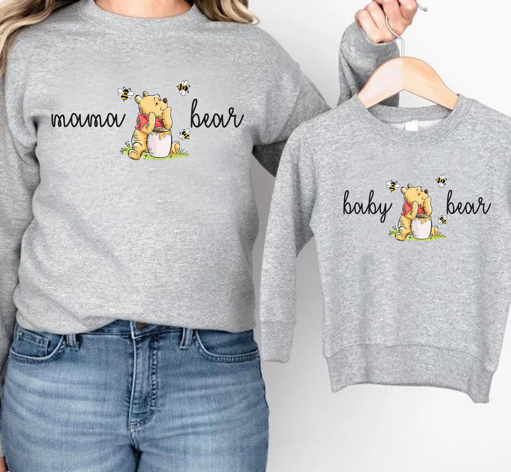 Mama Bear Sweatshirt, Baby Bear Sweatshirt, Mom Sweatshirt, Mommy and Me Outfits, Mom and Me Sweatshirts, Mama & Mini Sweatshirts