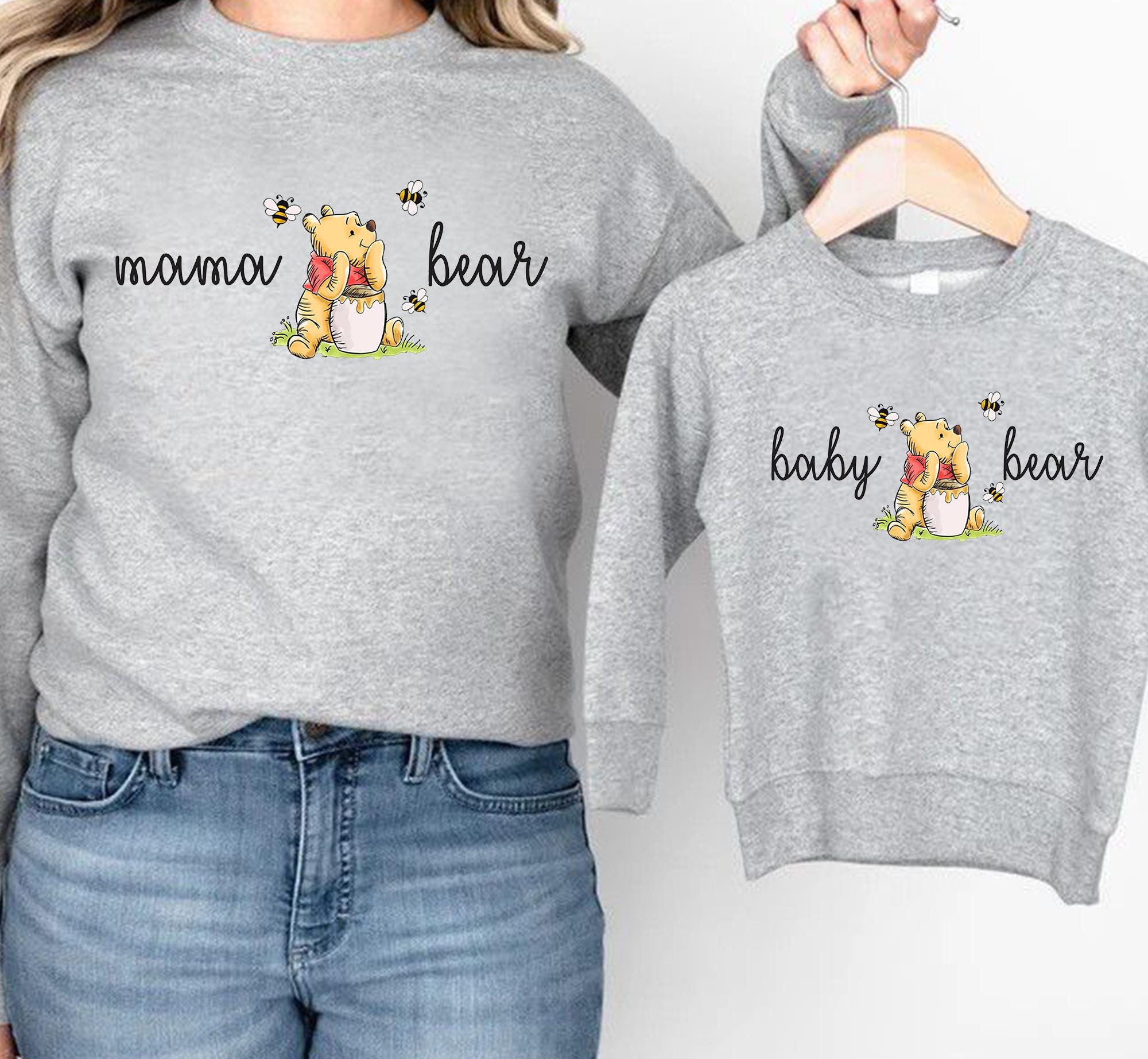 Mama Bear Sweatshirt, Baby Bear Sweatshirt, Mom Sweatshirt, Mommy and Me Outfits, Mom and Me Sweatshirts, Mama & Mini Sweatshirts