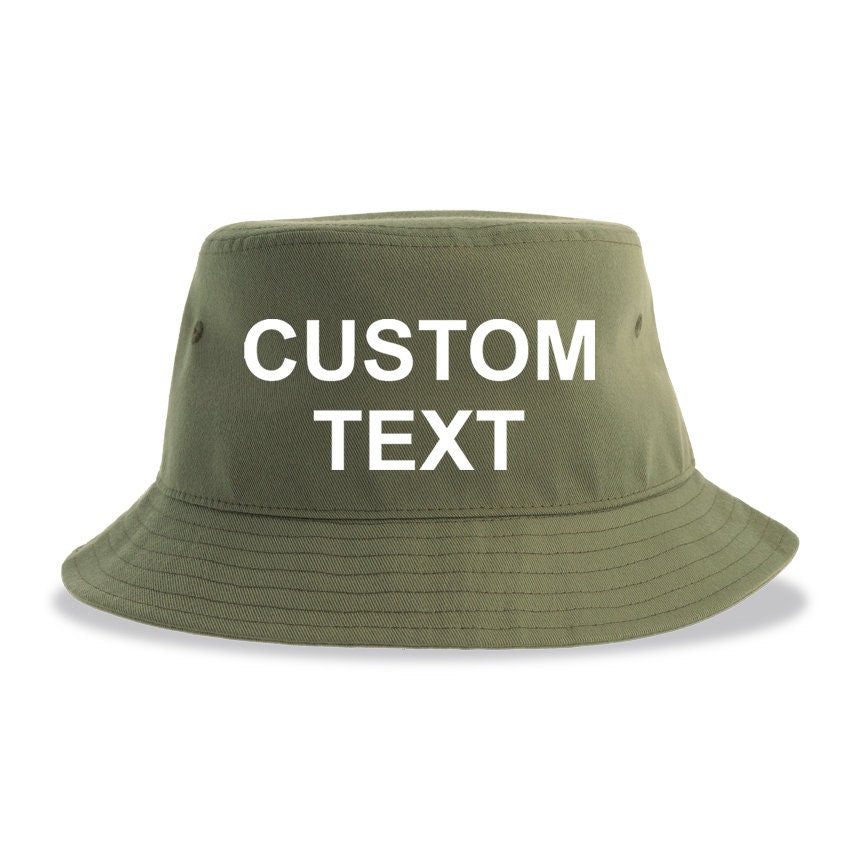 Custom Bucket Hat: Personalized Logo or Text, Unisex Summer Hat