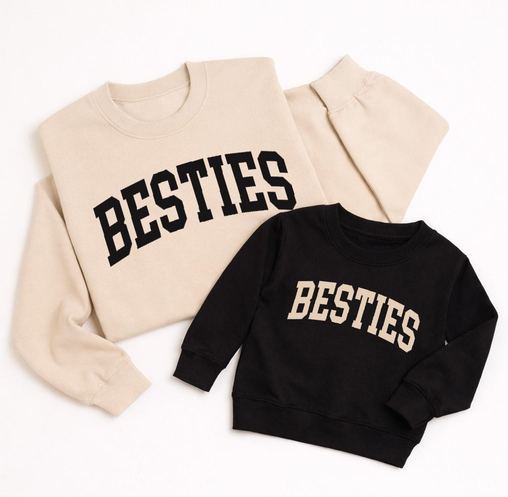 Besties Mommy & Me Sweatshirts, Matching Besties Sweatshirts, Mom and Son Pullover, Matching Father and Daughter Outfits, Daddy and Son Gift