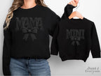 Mama And Mini Coquette Bow Sweatshirts, Mama and Mini Sweater, Matching Mom Daughter Outfit, Mother's Day Pullover, Birthday Gift for Mom