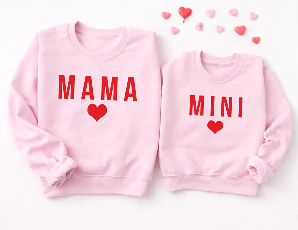 Mommy and Me Outfits, Mom and Me Sweatshirts, Mama and Mini Matching Pullover Sweatshirts, Mama & Mini Sweatshirt, Mom Daughter Sweater
