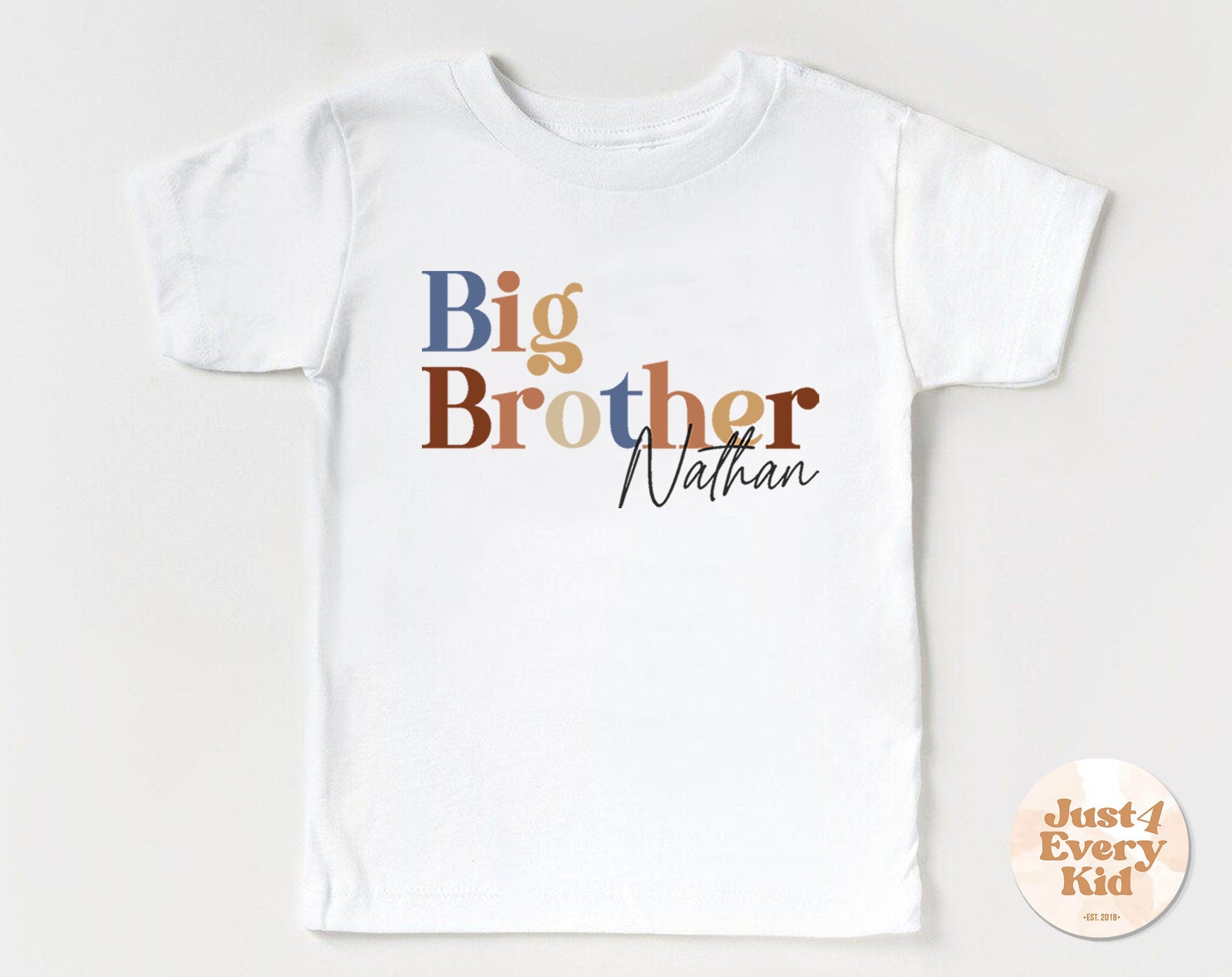Big Brother Shirt – Personalized Sibling Pregnancy Reveal Tee