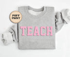 Custom Puff Embossed Sweatshirt, Custom 3D Raised Text Hoodie, Personalized Raised Text Hoodie, Trendy 3D Lettering, Custom Name Gift