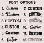 Personalized Custom Text T-Shirt or Baby Bodysuit – Choose Font & Color, Custom Name or Word Shirt