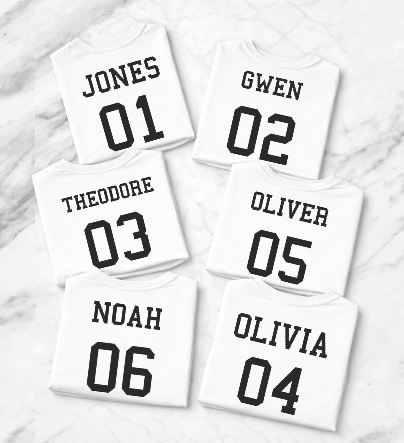 Custom Name and Number Shirt, Personalized Family Matching Shirts, Kids and Adult T Shirts, Custom Team Style Sweatshirt