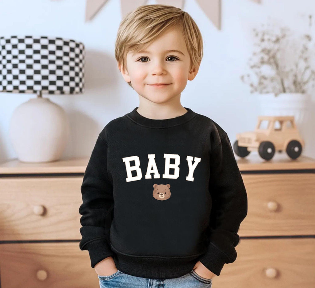 Matching Family Bear Sweatshirts, Mama Papa Baby Sweater Set, Cute Bear Family Outfits, Mommy Daddy Baby Matching Shirts, Family Outfits