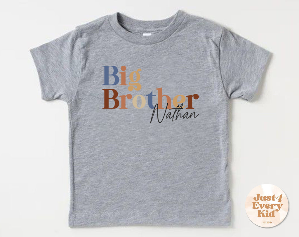 Big Brother Shirt – Personalized Sibling Pregnancy Reveal Tee