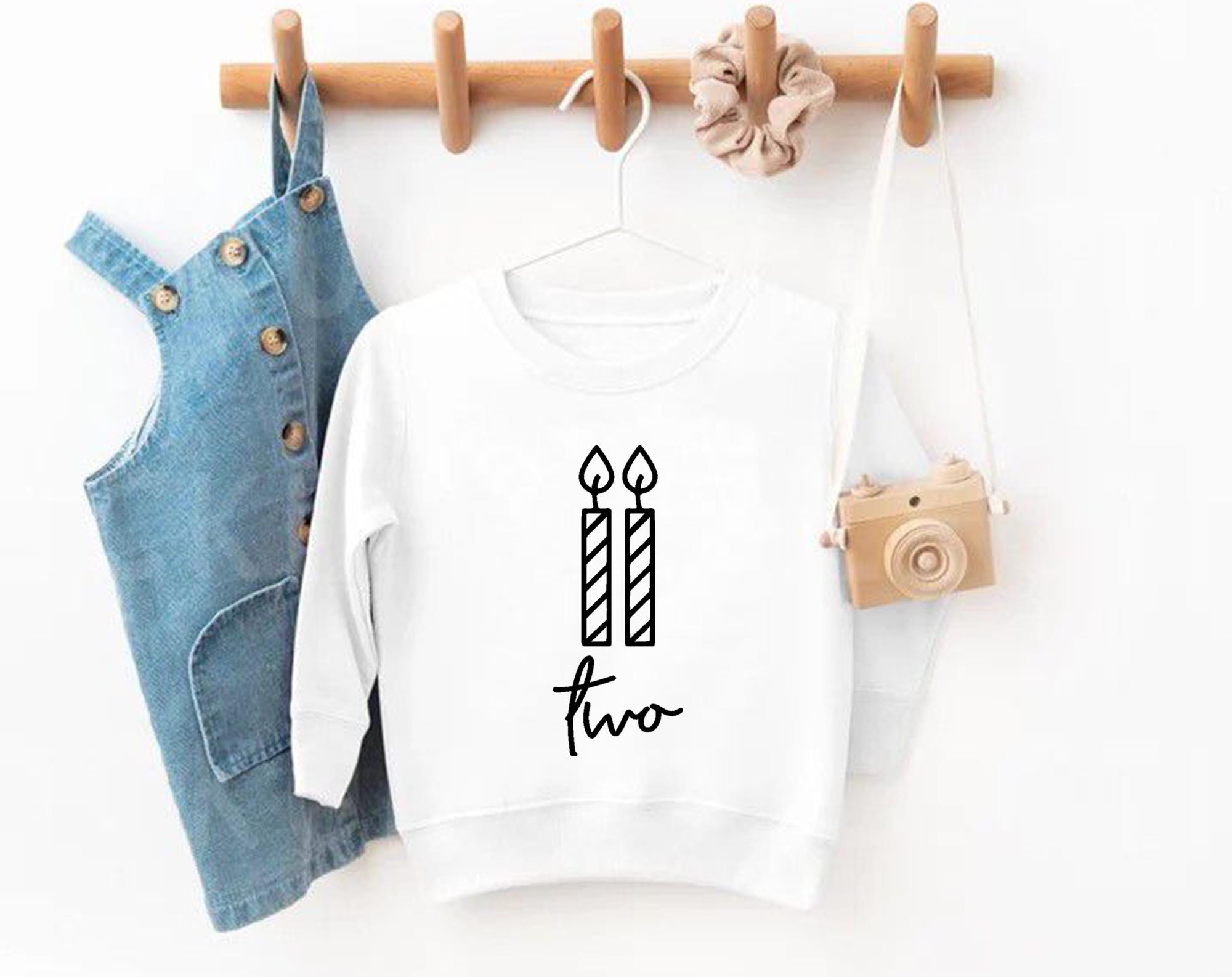 Two 2nd Birthday Shirt or Sweatshirt – Toddler Birthday Outfit