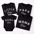 Boss Family Matching Shirts, Mama Papa Mini Baby Boss Set, Baby Boss Bodysuit, Matching Family Outfits, Funny Family Gift