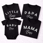 Boss Family Matching Shirts, Mama Papa Mini Baby Boss Set, Baby Boss Bodysuit, Matching Family Outfits, Funny Family Gift