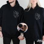 Custom Couple Sweatshirt Gift from Photo, Personalized Line Art T Shirt, Romantic Anniversary Gift for Couples Minimal Design