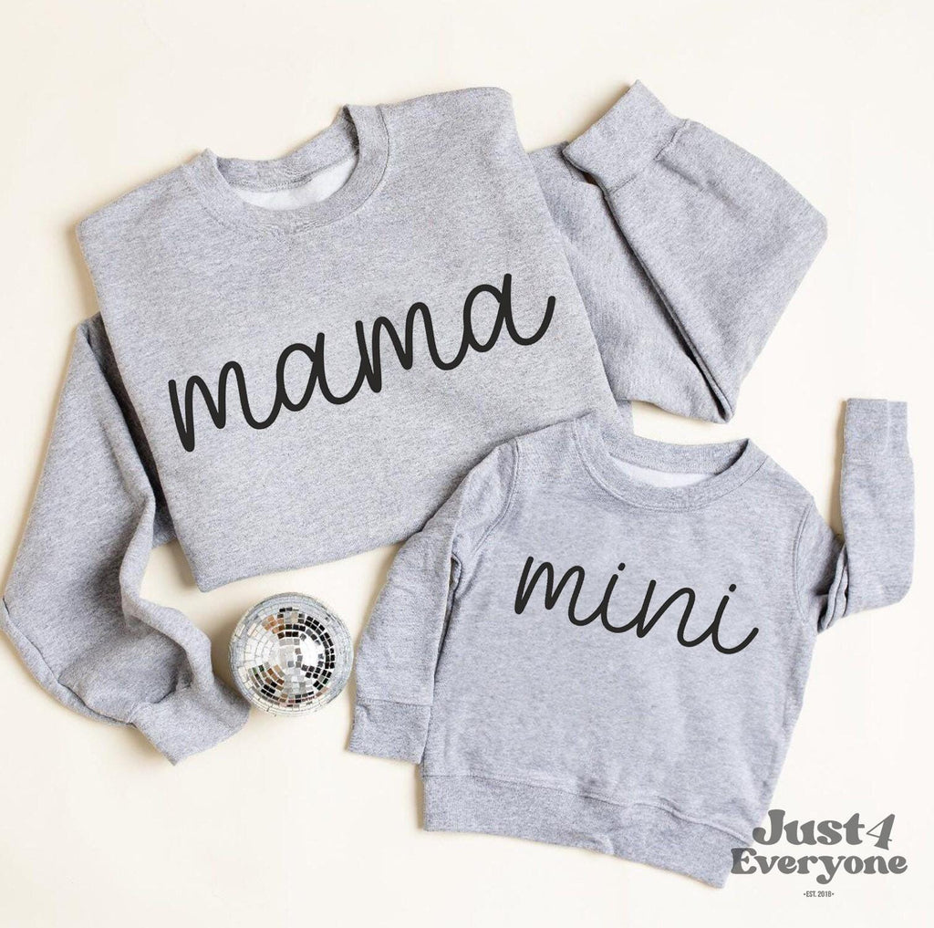 Mommy and Me Outfits, Mom and Me Sweatshirts, Mama and Mini Matching Pullover Sweatshirts, Mama & Mini Sweatshirt, Mom Daughter  Sweater