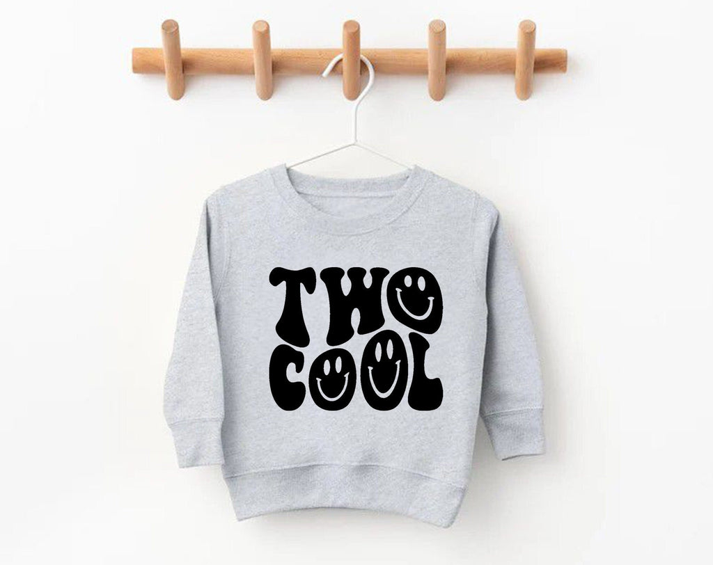 Two Cool 2nd Birthday Sweatshirt – Toddler Birthday Crewneck