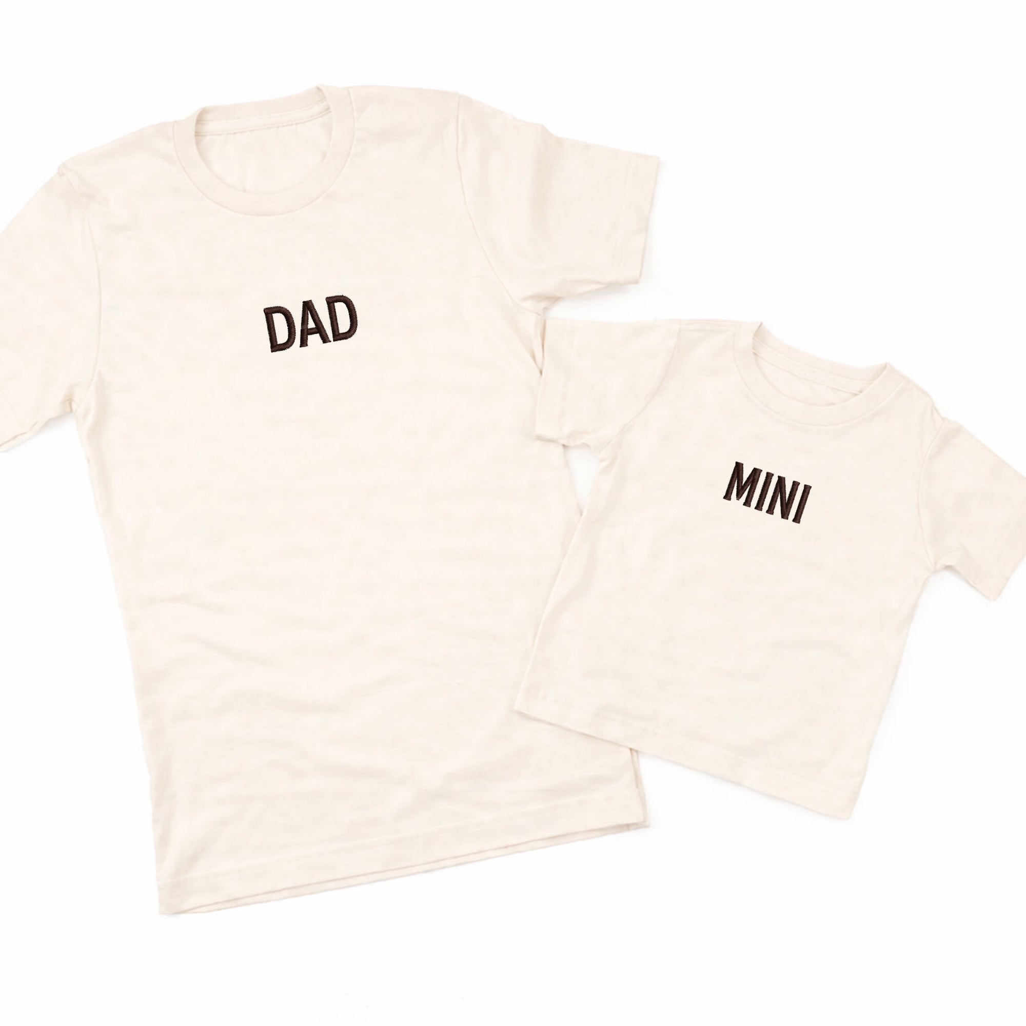 Matching Dad and Mini Embroidered T-Shirts – Father and Son Shirts