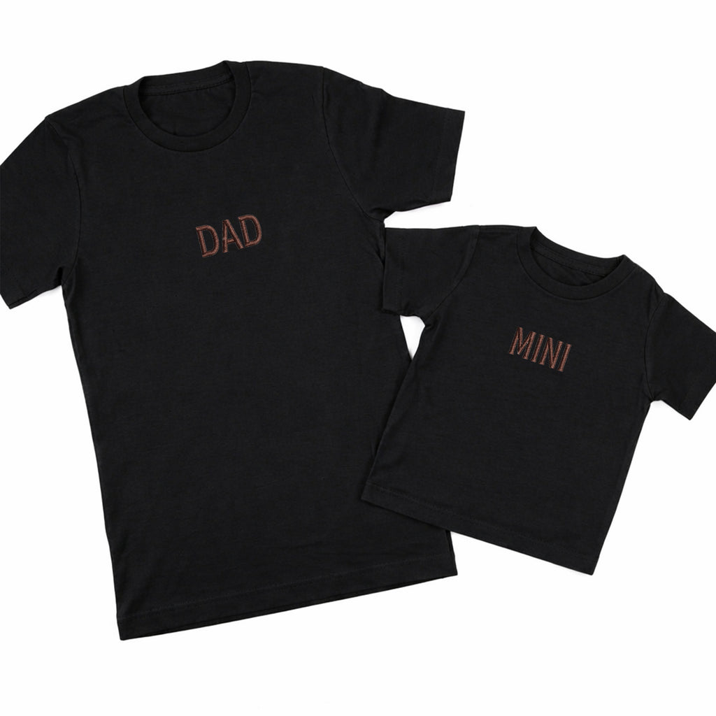 Matching Dad and Mini Embroidered T-Shirts – Father and Son Shirts