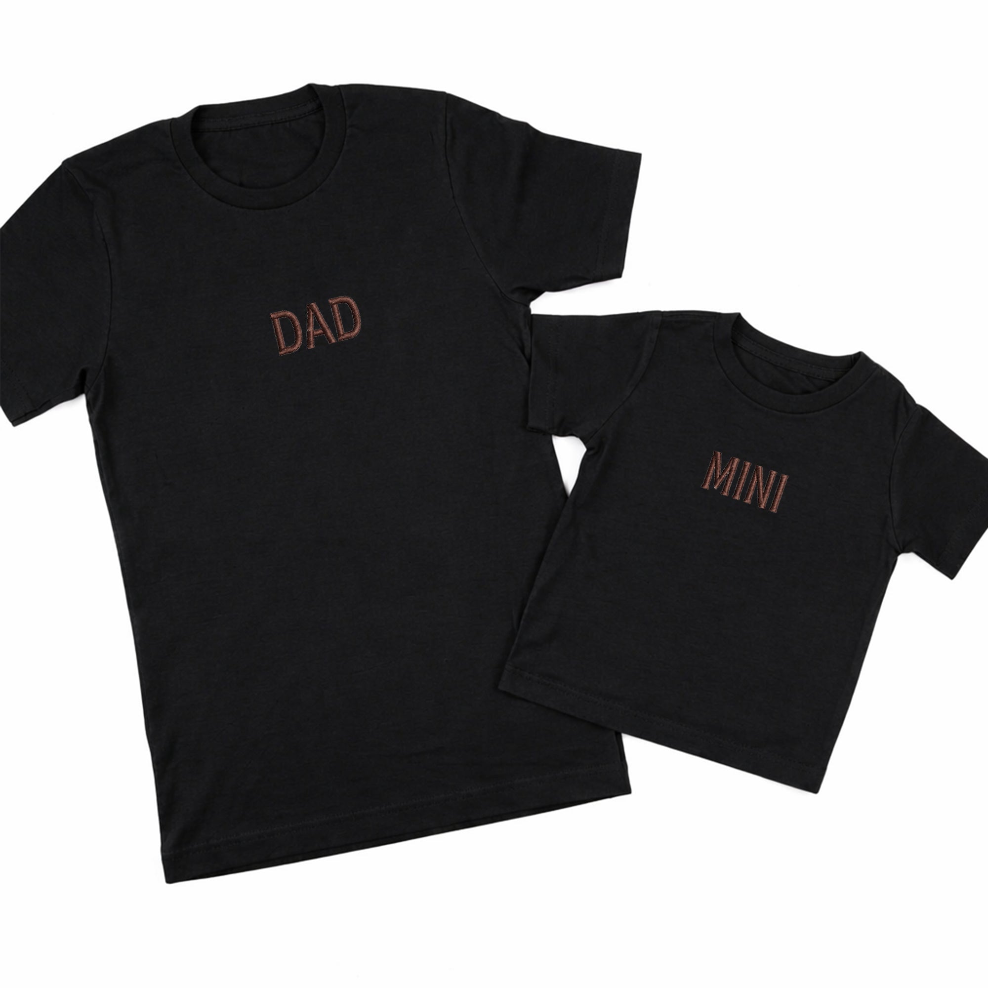 Matching Dad and Mini Embroidered T-Shirts – Father and Son Shirts