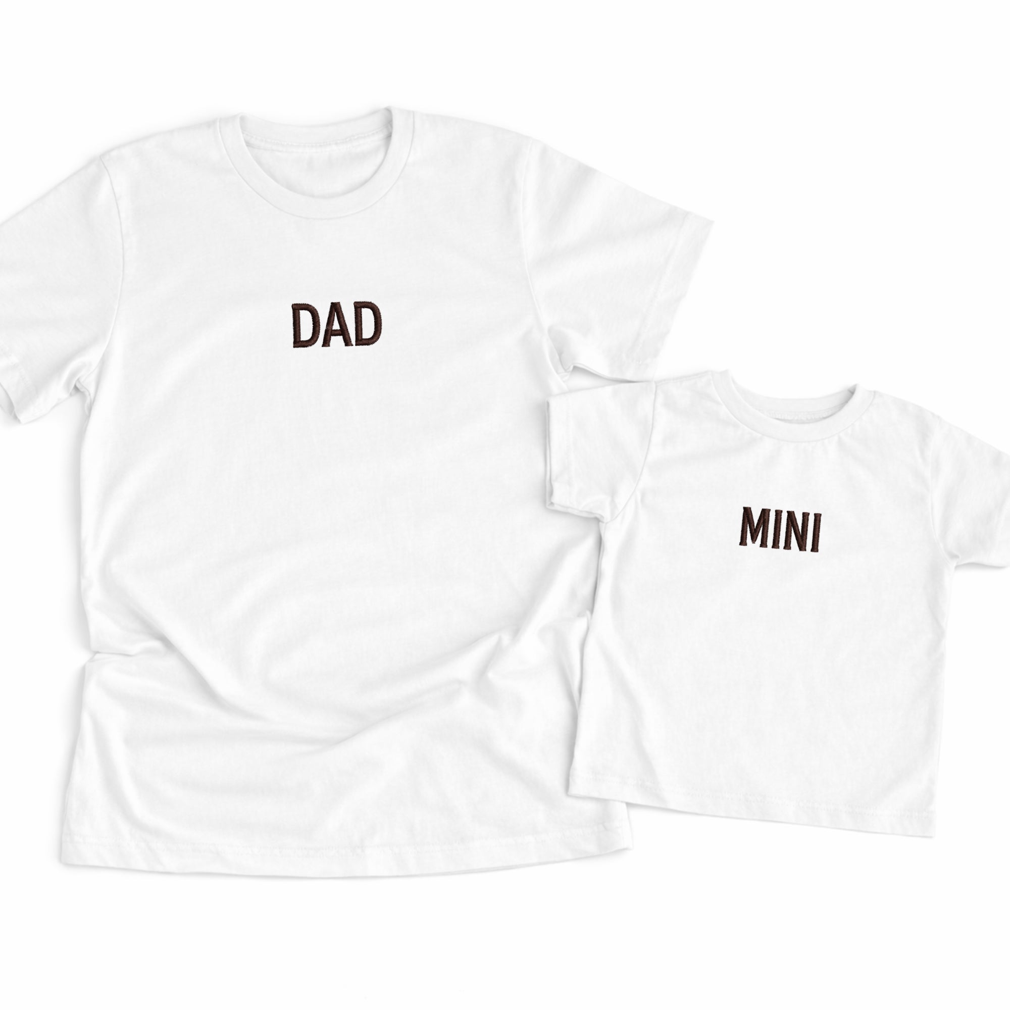 Matching Dad and Mini Embroidered T-Shirts – Father and Son Shirts