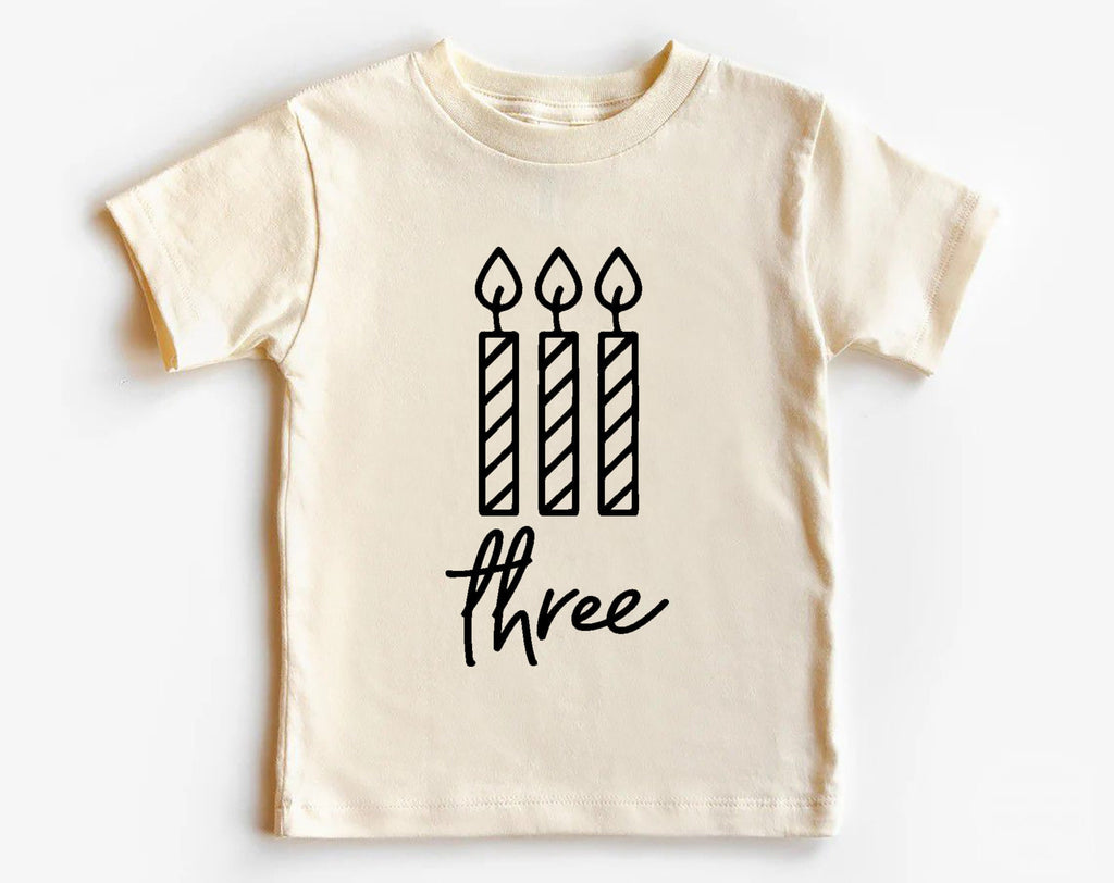 3rd Birthday Shirt – Three Toddler Birthday Tee