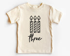 3rd Birthday Shirt – Three Toddler Birthday Tee