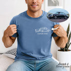 Personalized Car Shirt for Men, Custom Line Art Car Drawing from Photo, Automotive T Shirt or Sweatshirt Gift for Him