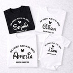 Custom Family Disney Trip Shirts with Name, Matching Family Vacation Shirts, Personalized Disney Style Outfit, Mom Dad Kids Baby Set