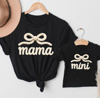 Mama and Mini Matching Sweatshirts, Mommy and Me Outfit, Knit Puff Letter Design, Mother Daughter Matching Set, Gift for Mom