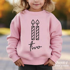 Two 2nd Birthday Shirt or Sweatshirt – Toddler Birthday Outfit