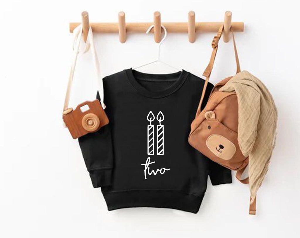 Two 2nd Birthday Shirt or Sweatshirt – Toddler Birthday Outfit