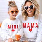 Mommy and Me Outfits, Mom and Me Sweatshirts, Mama and Mini Matching Pullover Sweatshirts, Mama & Mini Sweatshirt, Mom Daughter Sweater