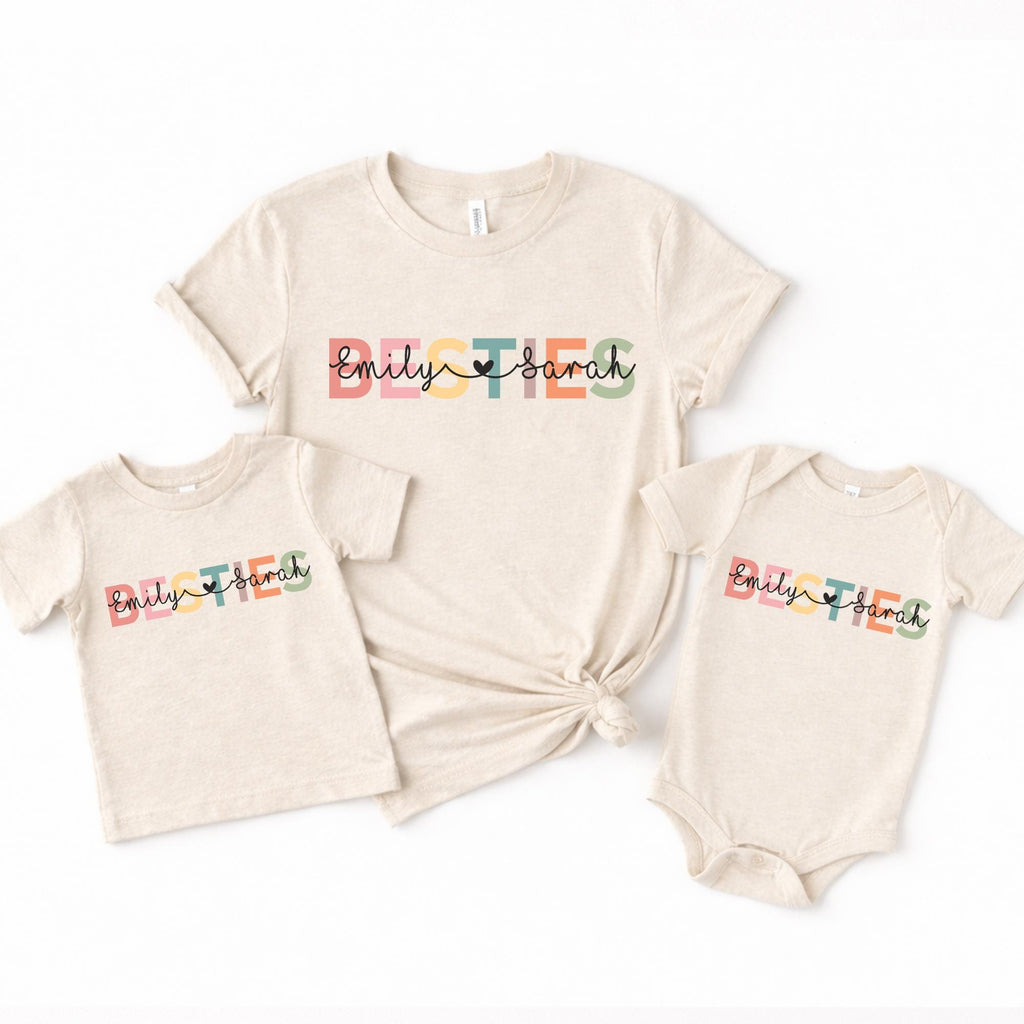 personalized besties matching shirts