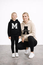 Personalized Mama Mini Sweatshirt Set with Names, Matching Mom and Kid Outfit, Custom Initial Family Shirts, Gift for Mom