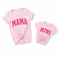 Mama and Mini Matching Shirts, Mommy and Me Pink T Shirts, Matching Mom Daughter Outfit, Mama Mini Shirts Set
