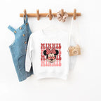 Disneyworld Valentines Kid Sweater, Minnie Sweater, Toddler Valentine, Valentine Sweater for Kids, alentine's Day Girls Toddler Sweatshirt