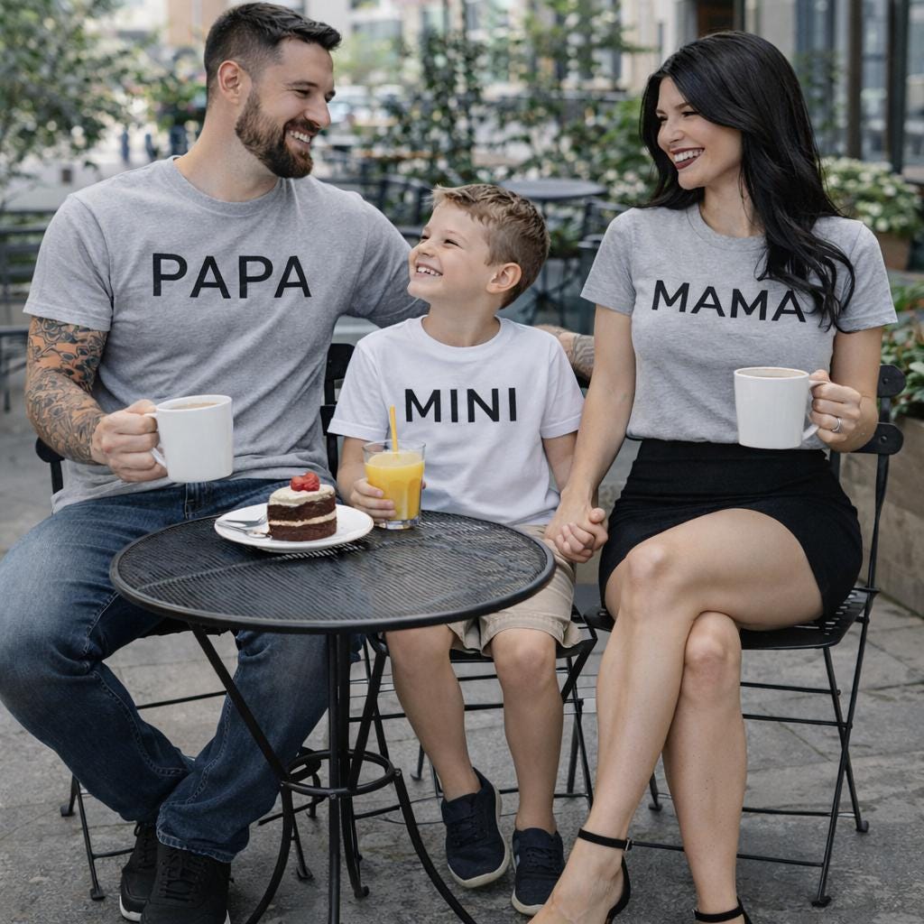 Family Outfit Shirt, Mama Papa Mini T-shirts, Family Matching Shirts, Mama and Mini, Baby and Kids Outfits, Mom Dad Mini Baby Shirt