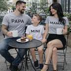Family Outfit Shirt, Mama Papa Mini T-shirts, Family Matching Shirts, Mama and Mini, Baby and Kids Outfits, Mom Dad Mini Baby Shirt