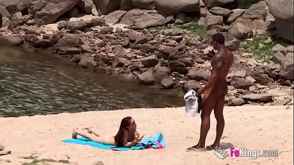 New The massive cocked black dude picking up on the nudist beach. So easy, when you're armed with such a blunderbuss total Movies